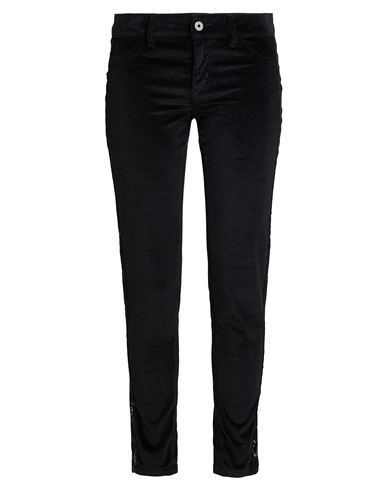 Woman Pants Black Size 29 Cotton, Elastane