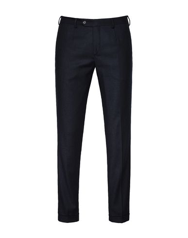 Slim Fit Pleated Trousers Man Pants Midnight blue Size 40 Polyester, Wool, Viscose, Elastane