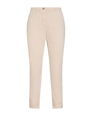 19.70 Nineteen Seventy Woman Pants Ivory Size 10 Cotton, Elastane In White