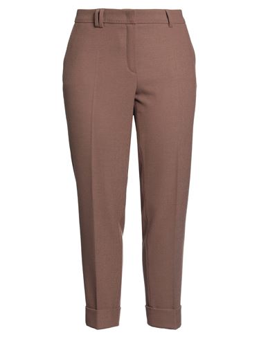 Seductive Woman Pants Brown Size 16 Polyester, Viscose, Wool, Elastane