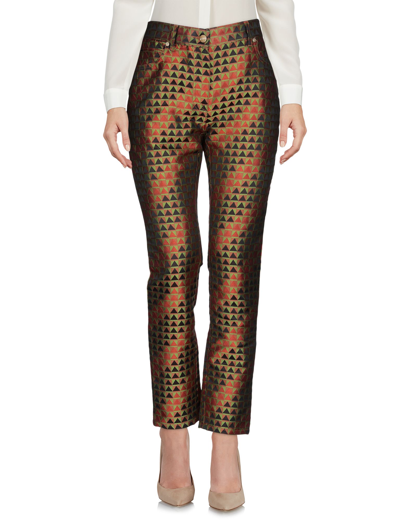 ETRO ETRO WOMAN PANTS BROWN SIZE 32 POLYESTER,13212366TO 7