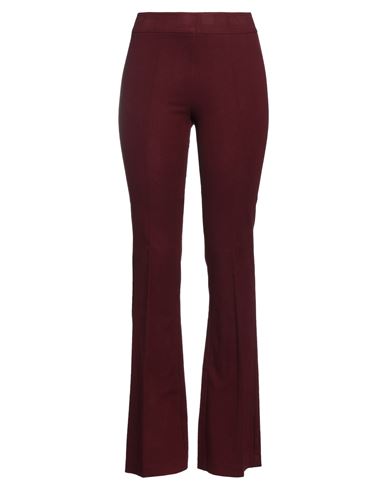 Avenue Montaigne Woman Pants Burgundy Size 10 Viscose, Polyester, Elastane In Red
