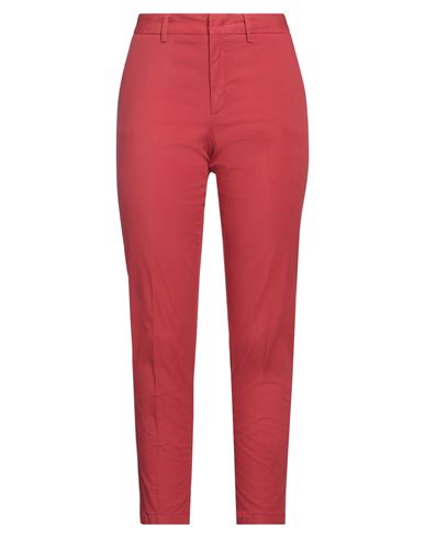 Shop Pt Torino Woman Pants Brick Red Size 4 Cotton, Elastane