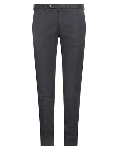 Incotex Man Pants Steel Grey Size 38 Cotton, Elastane In Grey