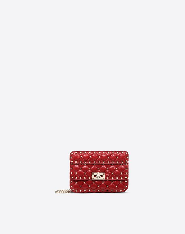 valentino red studded bag