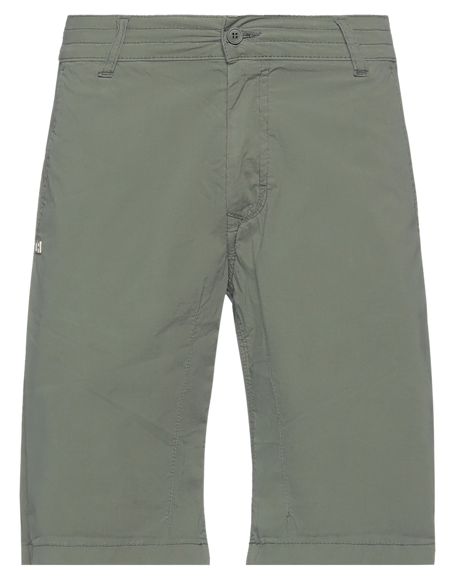 Daniele Alessandrini Man Shorts & Bermuda Shorts Military Green Size 28 Cotton, Elastane