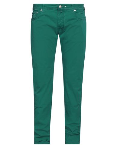 Jacob Cohёn Man Pants Dark Green Size 38 Cotton, Elastane