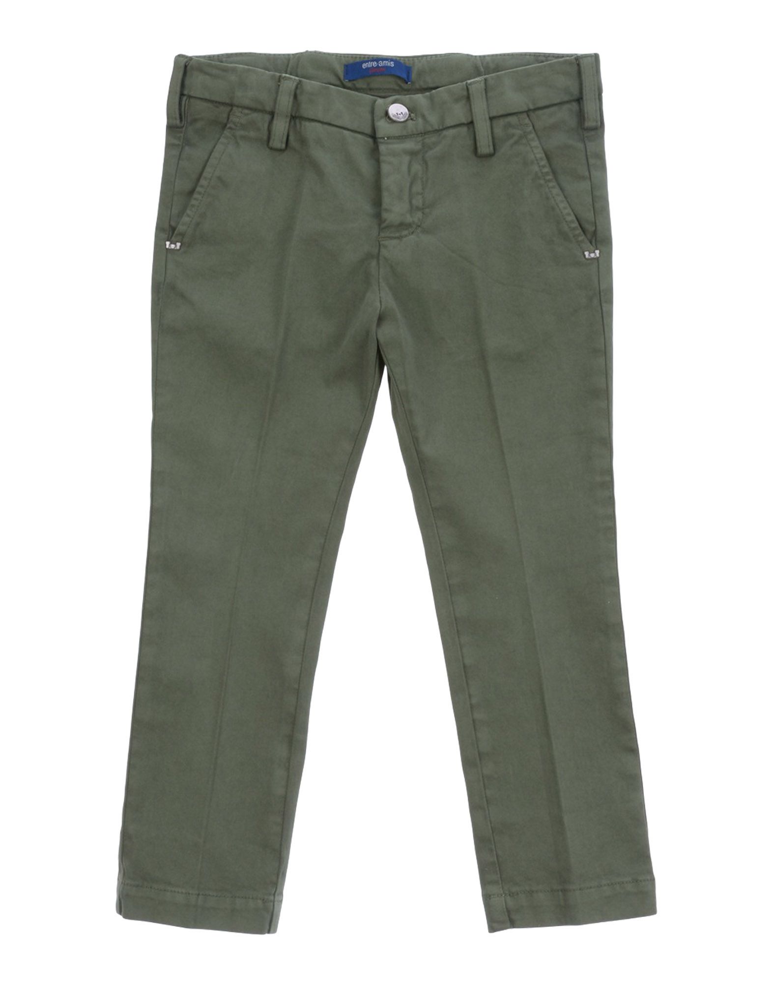 Entre Amis Garçon Pants In Military Green