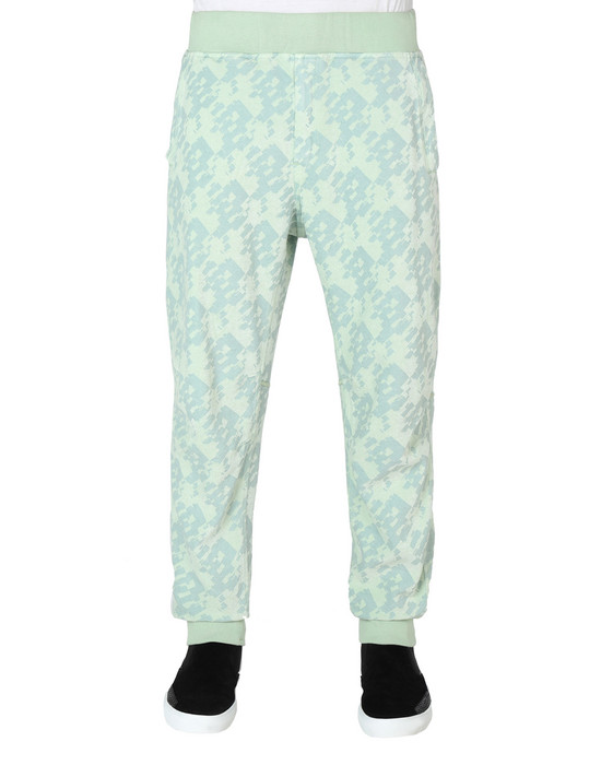 13229612om - PANTS STONE ISLAND SHADOW PROJECT TROUSERS 60509 LEISURE TROUSERS (PRINTED JERSINHO) PANAMA WEAVED COTTON CHENILLE ENPHATIZING PRINT - GARMENT DYED STONE ISLAND SHADOW PROJECT - 0