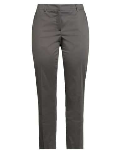 Woman Pants Charcoal Size 12 Cotton, Elastane