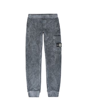 60839 DUST COLOUR FROST FINISH Fleece Trousers Stone Island