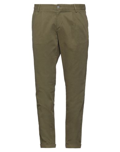 Herman & Sons Man Pants Sage Green Size 40 Cotton, Elastane