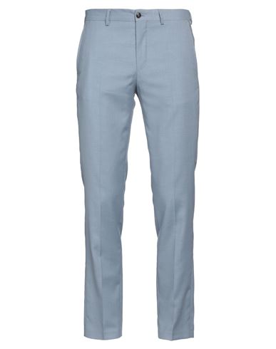 Shop Jack & Jones Man Pants Sky Blue Size 34 Polyester, Wool, Elastane