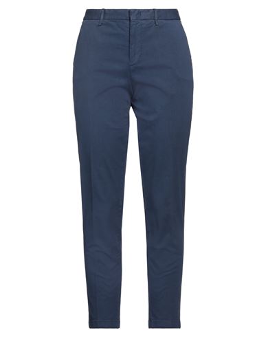 Pt Torino Woman Pants Midnight Blue Size 6 Cotton, Elastane In Blue