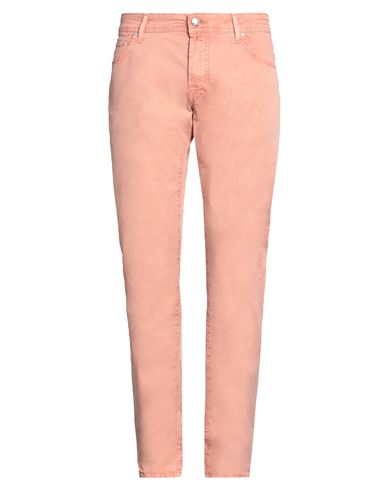 JACOB COHЁN JACOB COHЁN MAN PANTS SALMON PINK SIZE 33 COTTON, ELASTANE 