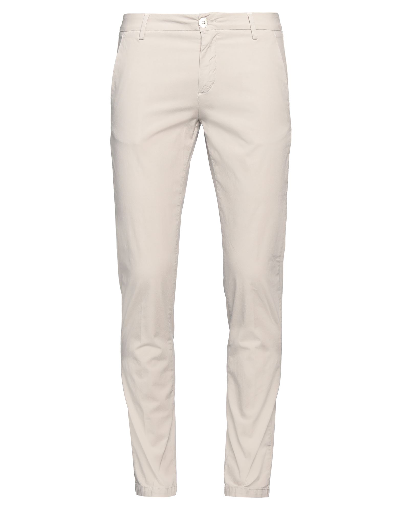 Shop Aglini Man Pants Light Grey Size 32 Cotton, Elastane