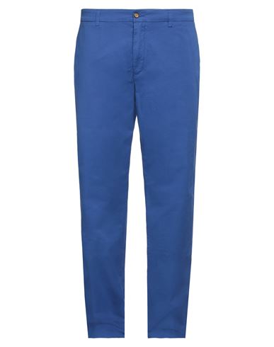 Harmont & Blaine Man Pants Bright Blue Size 44 Cotton, Elastane