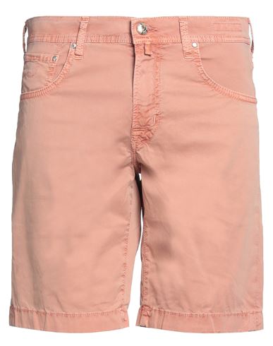 Shop Jacob Cohёn Man Shorts & Bermuda Shorts Salmon Pink Size 34 Cotton, Elastane