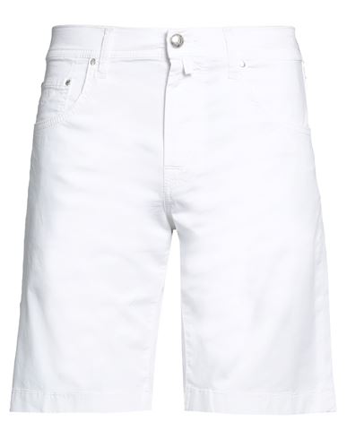 Jacob Cohёn Man Shorts & Bermuda Shorts White Size 32 Cotton, Elastane