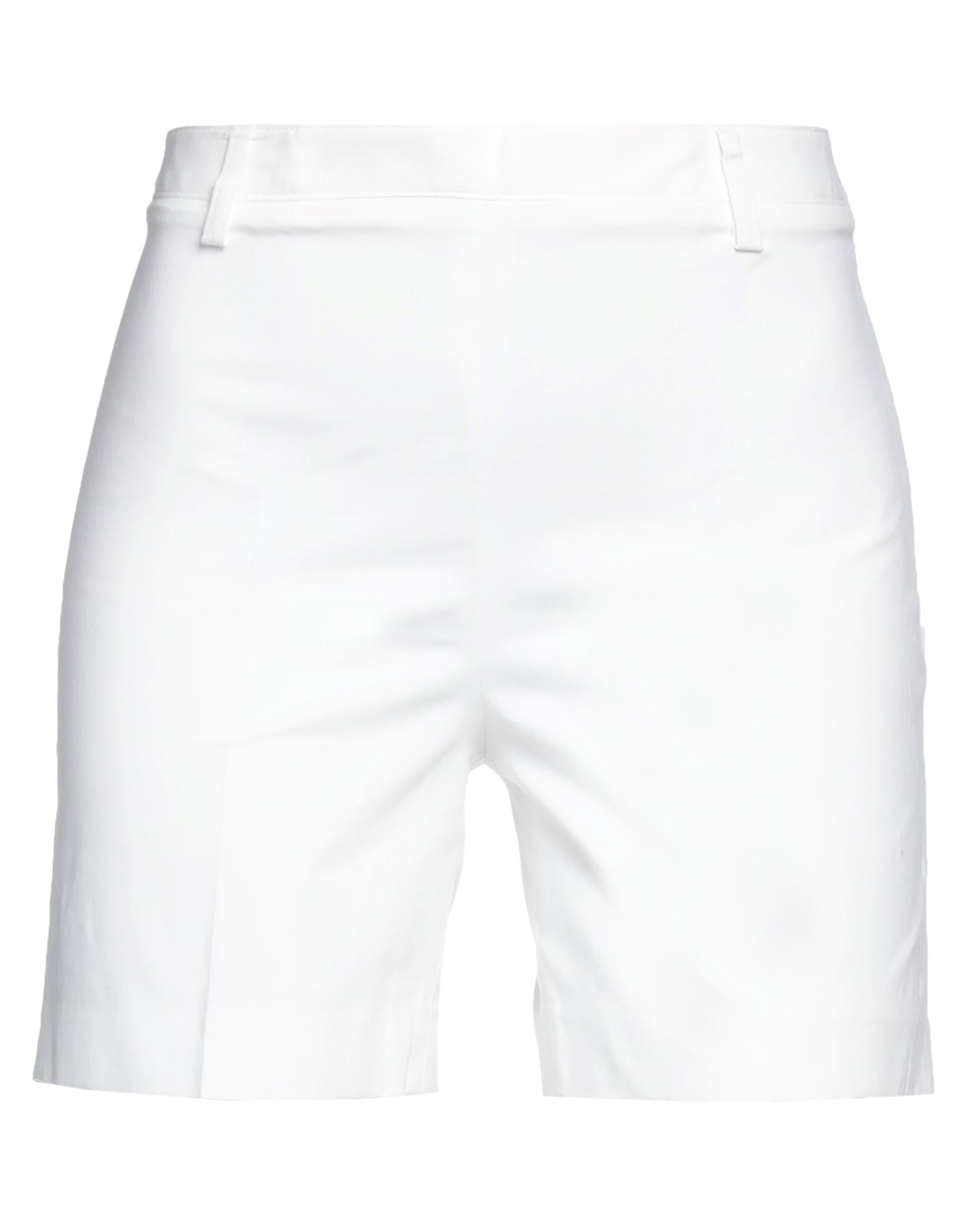 Cruciani Woman Shorts & Bermuda Shorts White Size 2 Cotton, Lycra