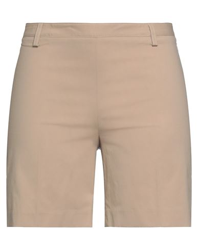 Cruciani Woman Shorts & Bermuda Shorts Beige Size 6 Linen, Polyamide