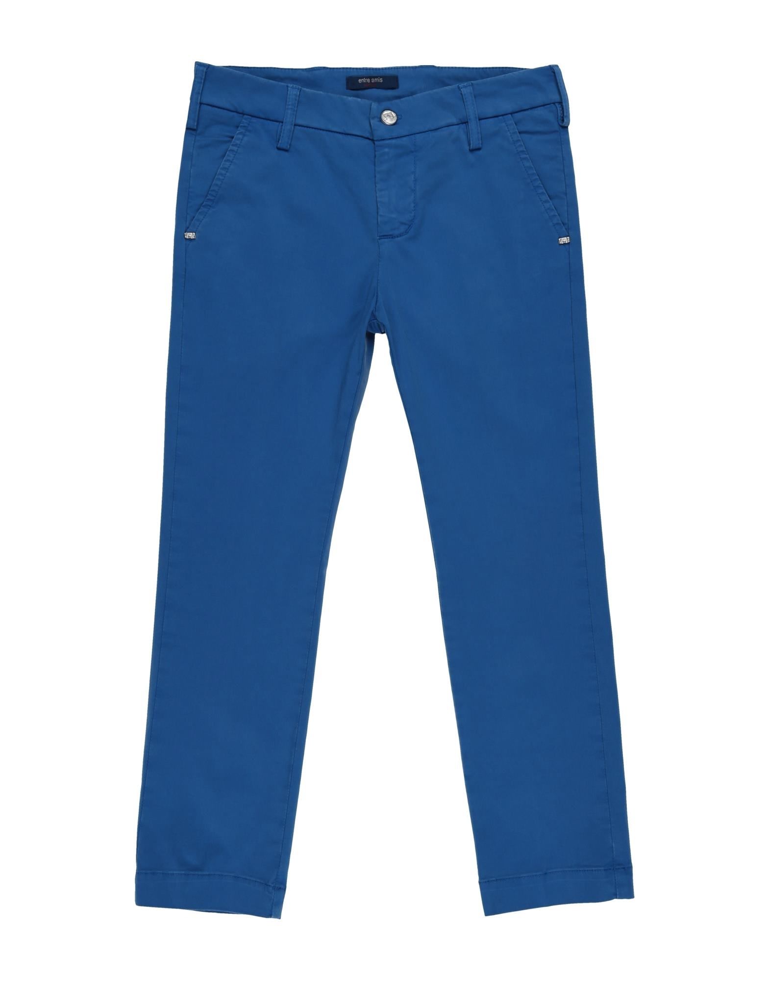 Entre Amis Garçon Casual Pants In Bright Blue