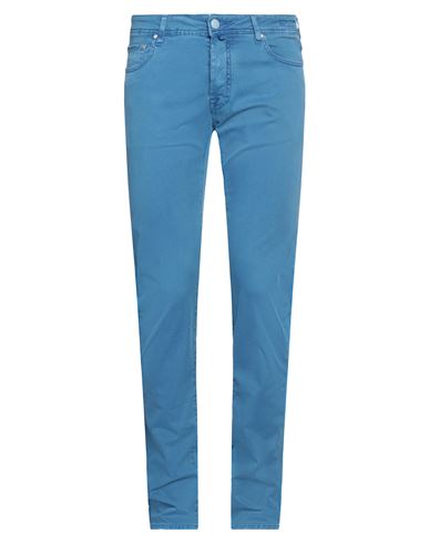 Jacob Cohёn Man Pants Navy Blue Size 35 Cotton, Lyocell, Elastane