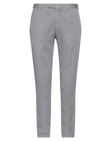 Shop Boglioli Man Pants Lead Size 38 Cotton, Elastane In Grey