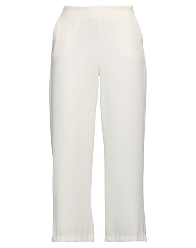 Alpha Studio Woman Pants Cream Size 4 Polyester, Elastane In White