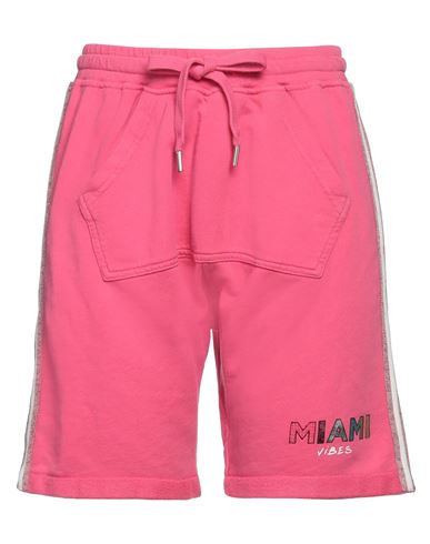 Happiness Woman Shorts & Bermuda Shorts Fuchsia Size M Cotton In Pink