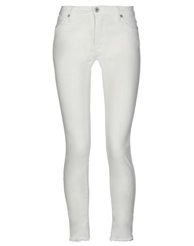 Please Woman Pants White Size M Cotton In White