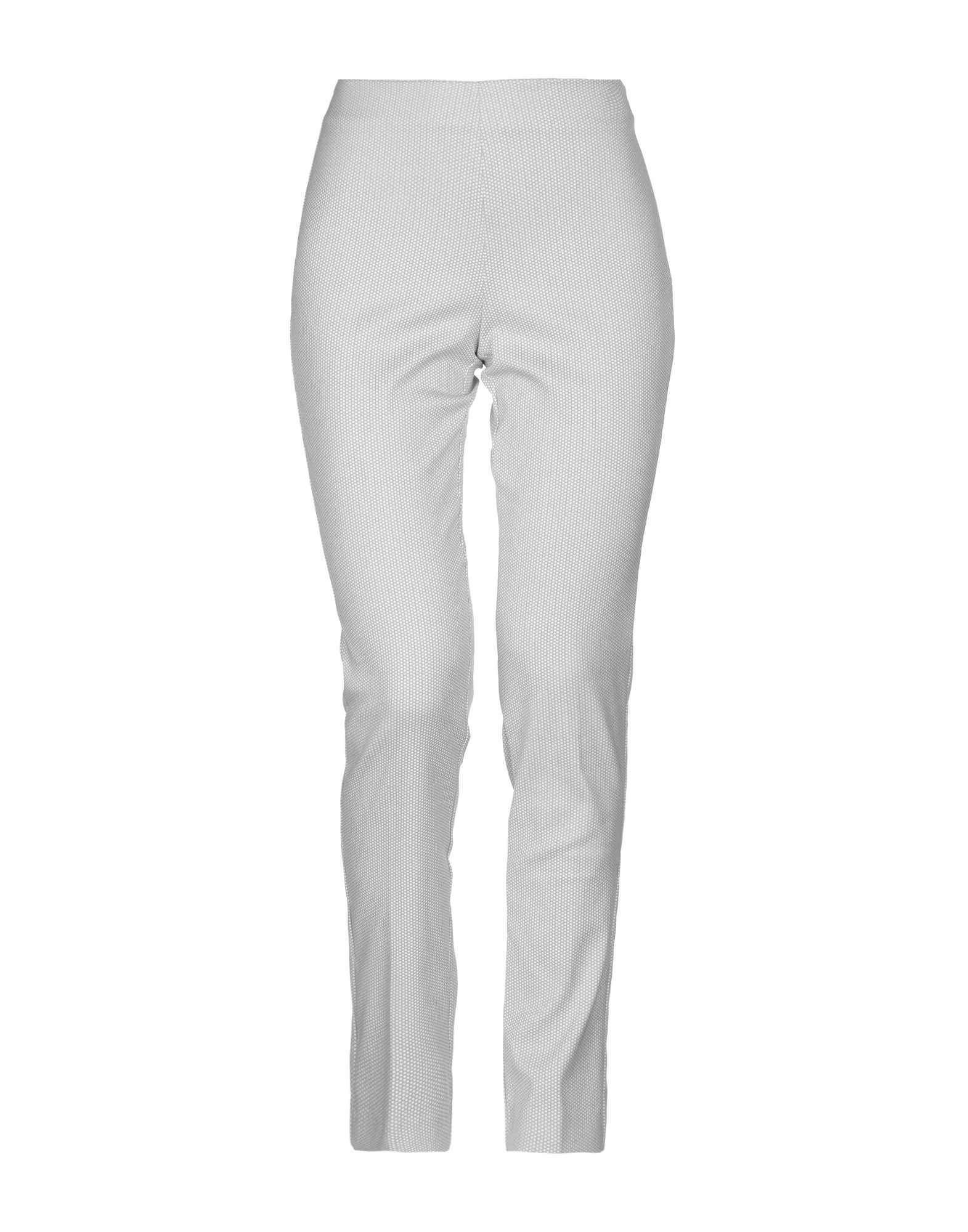 Shop Rossopuro Woman Pants Grey Size 8 Cotton, Polyamide, Elastane