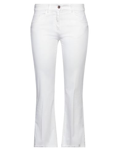 Shop 19.70 Nineteen Seventy Woman Pants Off White Size 2 Cotton, Elastane