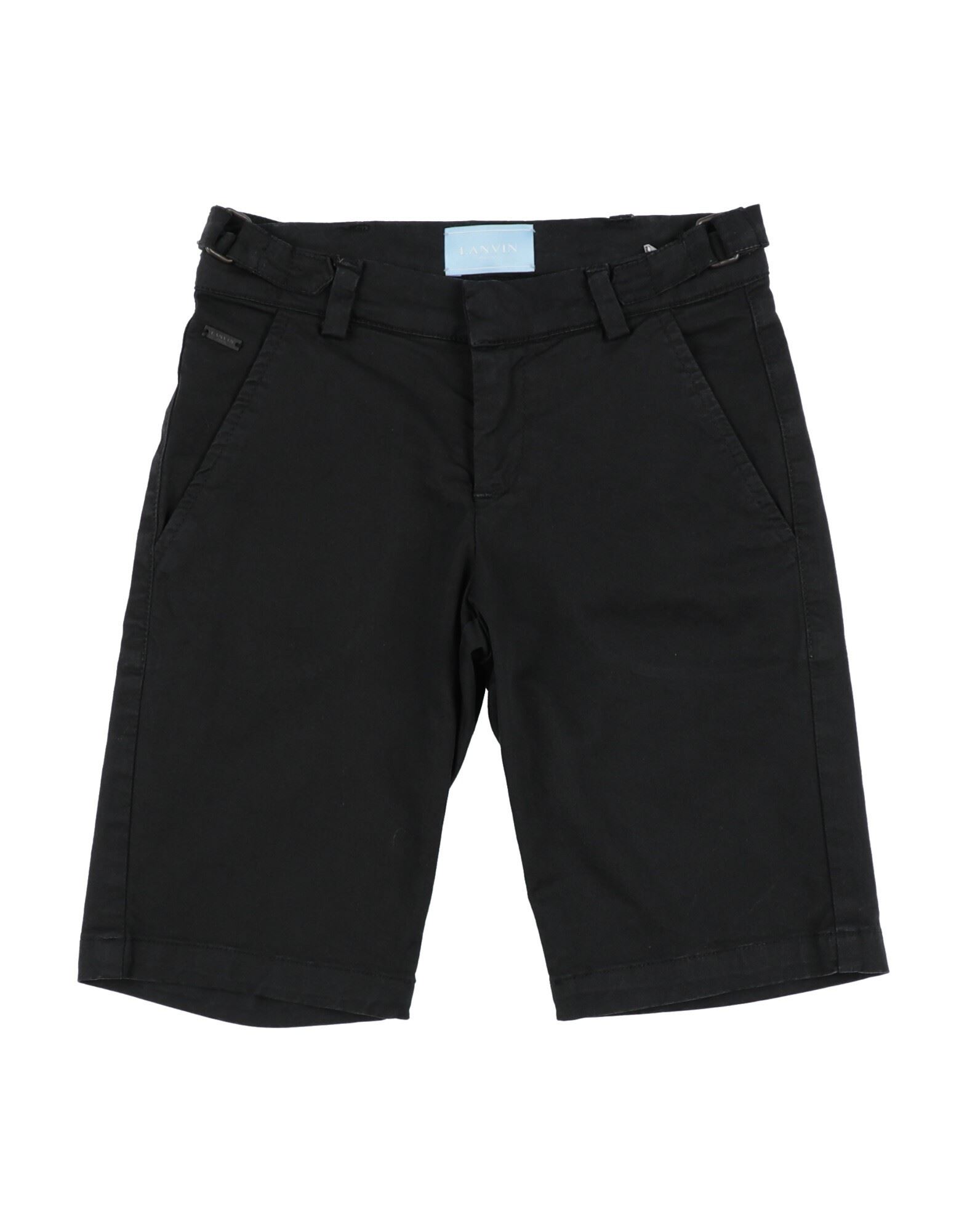 Lanvin Kids'  Toddler Boy Shorts & Bermuda Shorts Black Size 6 Cotton, Elastane