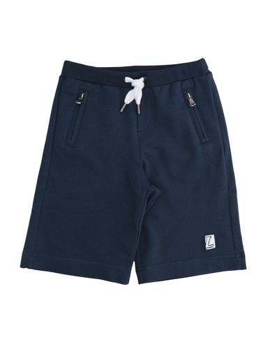 Shop Lanvin Toddler Boy Shorts & Bermuda Shorts Slate Blue Size 6 Cotton, Elastane