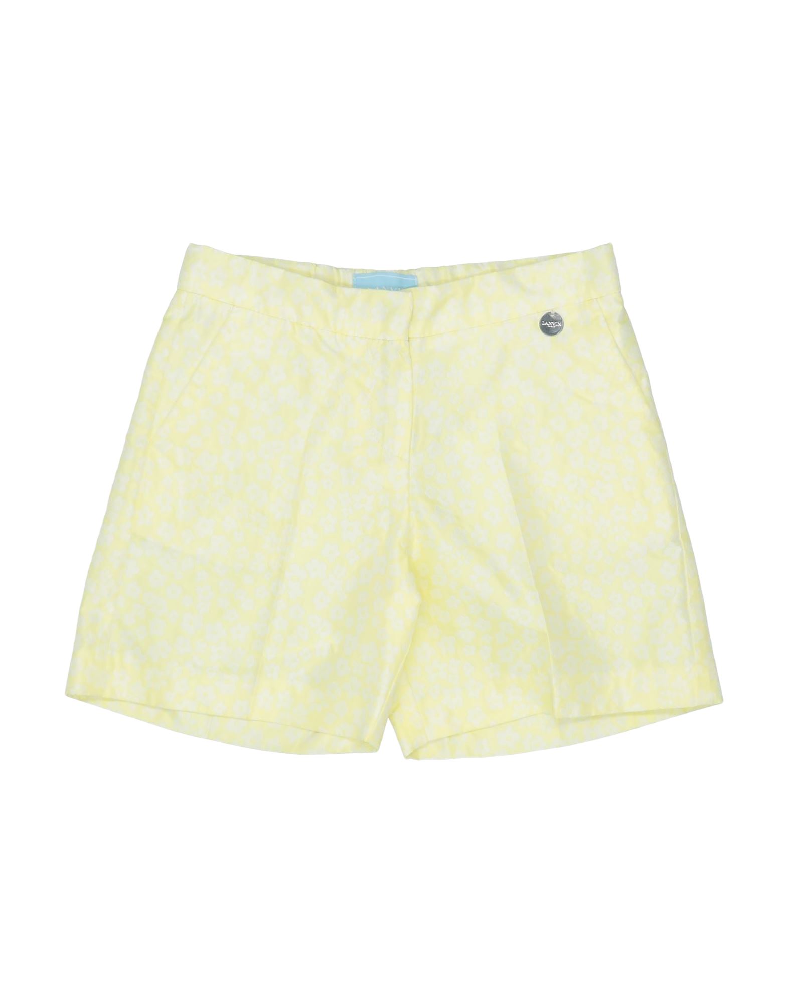 Lanvin Toddler Girl Shorts & Bermuda Shorts Light Yellow Size 6 Polyester