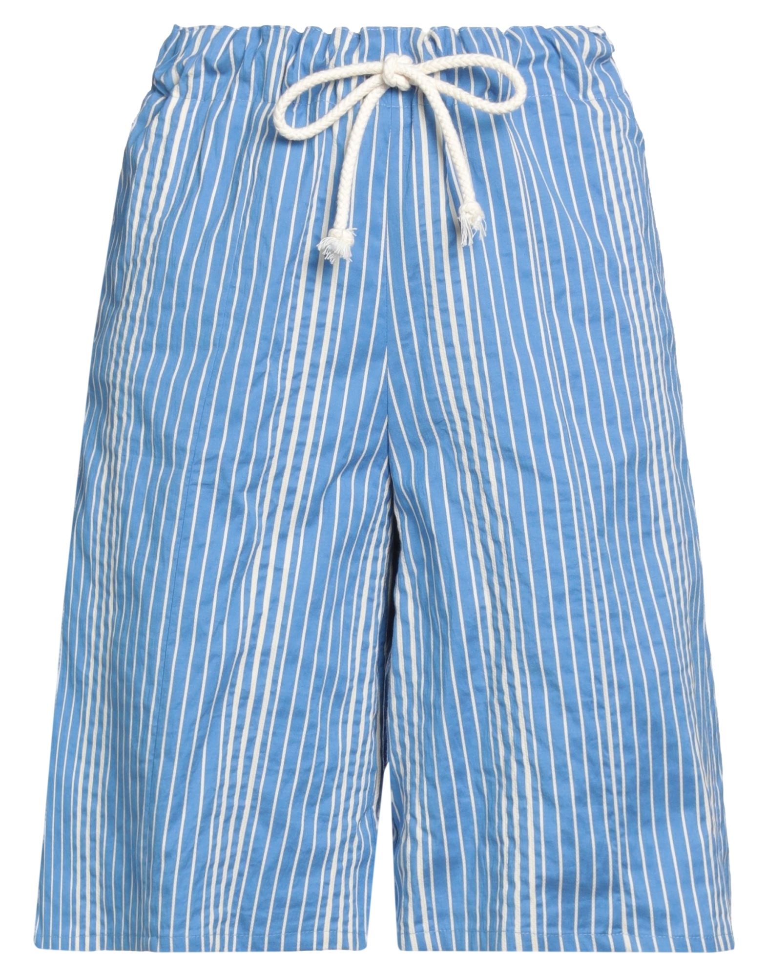 Attic And Barn Woman Shorts & Bermuda Shorts Azure Size 4 Cotton, Polyamide In Blue
