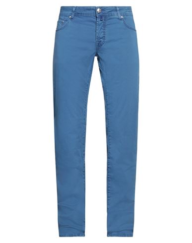 Jacob Cohёn Man Pants Light Blue Size 36 Cotton, Elastane