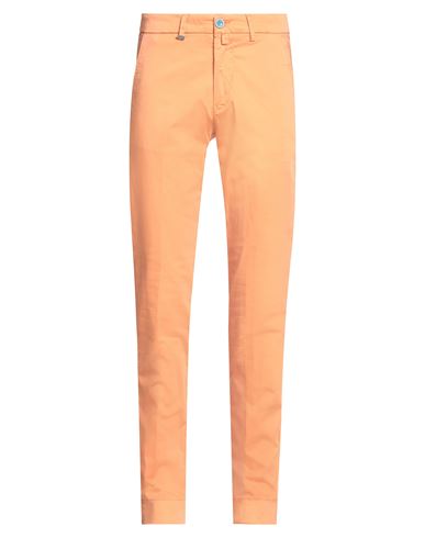 Barbati Man Pants Orange Size 26 Cotton, Elastane