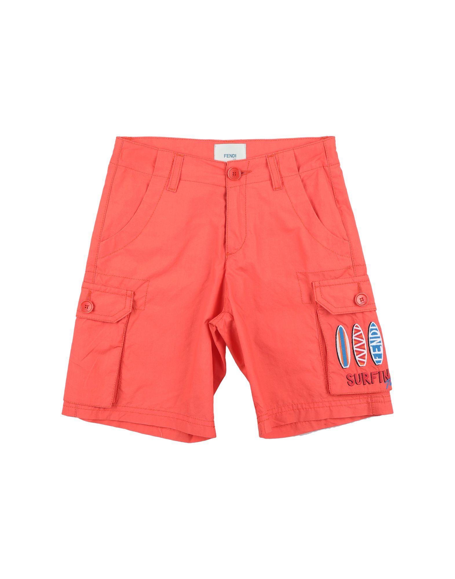 Fendi Kids' Shorts & Bermuda Shorts In Orange