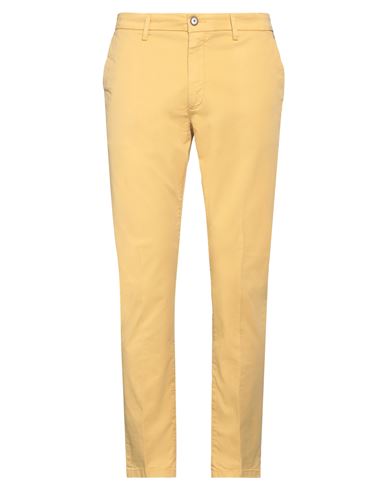 Man Pants Ocher Size 30 Cotton, Elastane