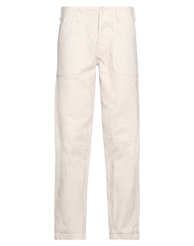 Haikure Man Pants Cream Size 27 Cotton In White