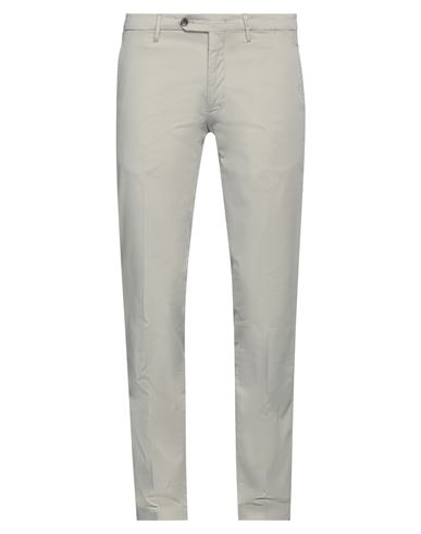 Man Pants Light grey Size 46 Cotton, Elastane