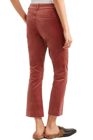 velvet bootcut pants