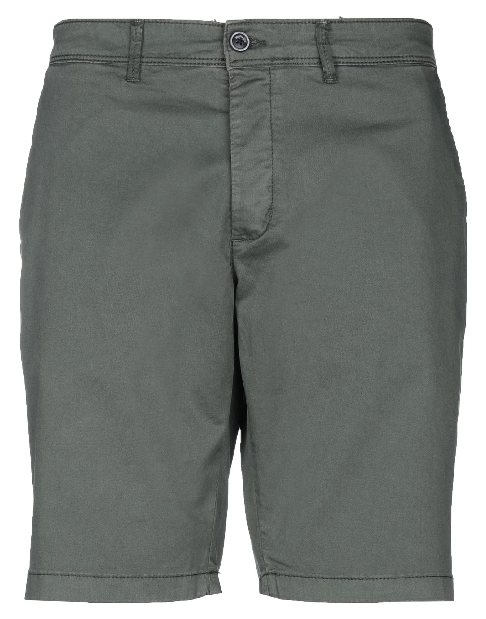 Bomboogie Man Shorts & Bermuda Shorts Military Green Size 33 Cotton, Elastane