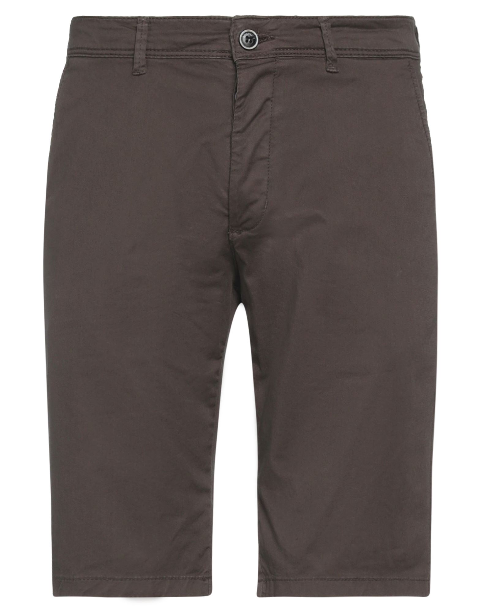 Bomboogie Man Shorts & Bermuda Shorts Dark Brown Size 30 Cotton, Elastane