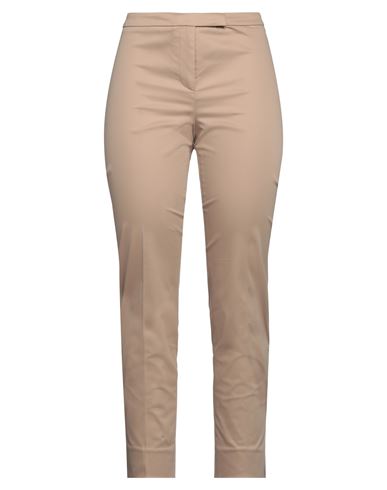 Peserico Woman Pants Sand Size 14 Cotton, Elastane In Beige