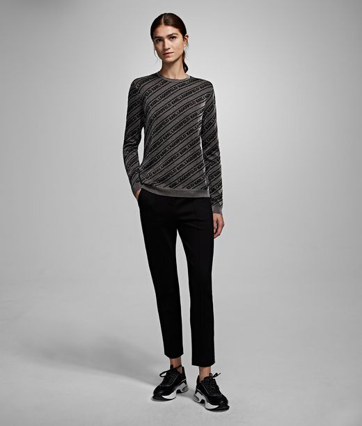 Image of Ponte di Roma Pants with Logo Tape