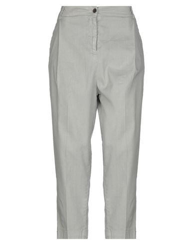 Bonheur Woman Pants Light Grey Size 32 Linen, Cotton, Elastane