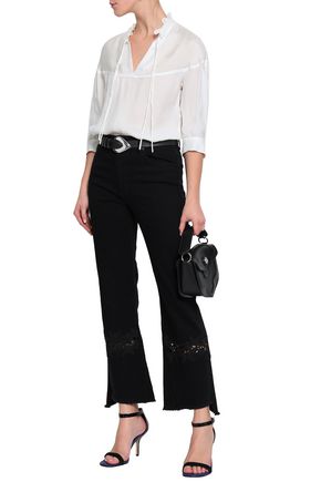 black kick flare jeans